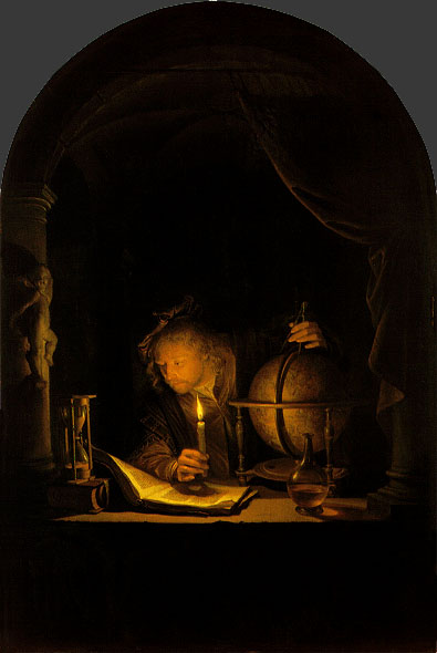 'Astronomer By Candle Light' by Gerrit Dou